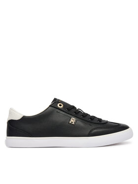 Tommy Hilfiger Laisvalaikio batai Tommy Hilfiger Th Chic Low Profile Vulc FW0FW09104 Juoda