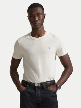 Polo Ralph Lauren Polo Ralph Lauren Camiseta 710671438524 Écru Slim Fit