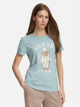Guess Guess Camiseta V6BI19 K6749 Turquesa Regular Fit
