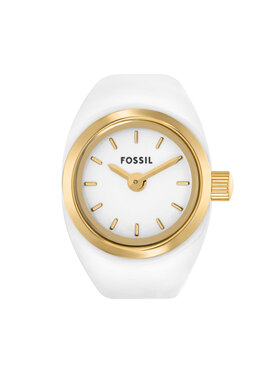 Fossil Pulkstenis Fossil Watch Ring ES5412 Balts