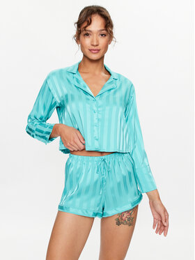Hunkemöller Hunkemöller Μπλούζα πιτζάμας 203163 Μπλε Comfortable Fit