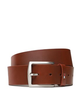 Tommy Hilfiger Pánský pásek Tommy Hilfiger New Denton Belt 4.0 E367863162 Hnědá