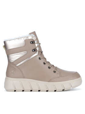 Rieker Šnurovacia obuv Rieker Y3504-20 Béžová