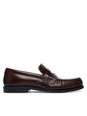 Calvin Klein Slipper Calvin Klein Ess Rubber Loafer Wr Pol Lth HM0HM02171 Dunkelbraun