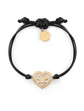 PHILIPP PLEIN Rokassprādze PHILIPP PLEIN Plein Rocked Heart PJZEA09BU Melns