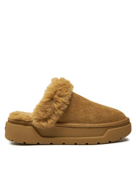 Guess Papuče Guess Unika3 FLFUK3 FAL06 Hnedá
