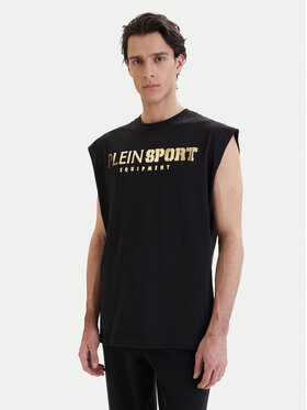 Plein Sport Plein Sport Майка PAEC MTK8319 STE001N Чорний Regular Fit