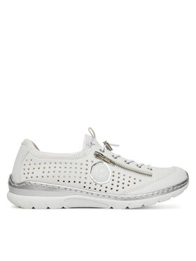 Rieker Sneakersy Rieker L3296-82 Bílá