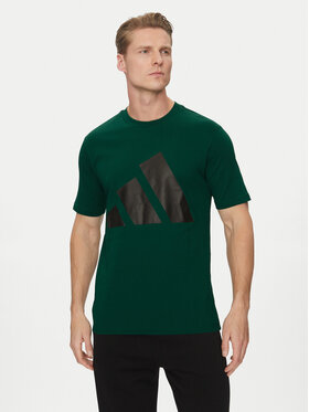adidas adidas Футболка Essentials Big Logo JE8932 Зелений Regular Fit