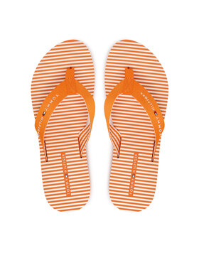 Tommy Hilfiger Japanke Tommy Hilfiger Th Ithaca Stripe Summer Sandal FW0FW09192 Narančasta