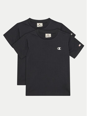 Champion Champion Комплект футболок 306581 Чорний Regular Fit