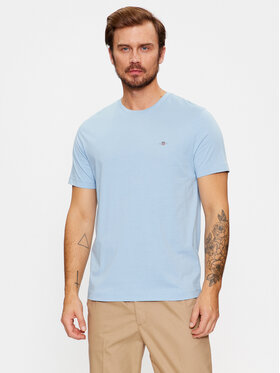 Gant Gant Majica Shield 2003184 Svetlo modra Regular Fit