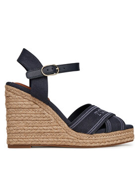 Tommy Hilfiger Espadrilles Tommy Hilfiger Tommy Hilfiger Espad High Wedge FW0FW08668 Tumši zils