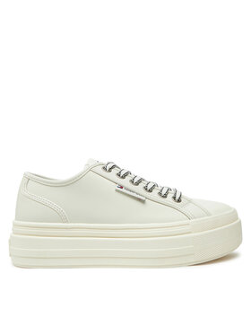 Tommy Jeans Modne superge Tommy Jeans Foxing EN0EN02714 Écru