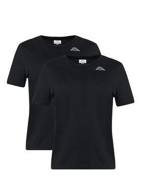 Kappa Kappa Комплект футболок Logo Alyce 322564W Чорний Regular Fit