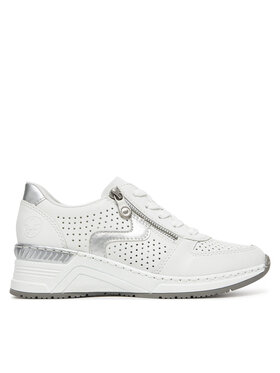 Rieker Sneakersy Rieker N4340-80 Biela
