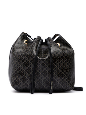 Calvin Klein Rankinė Calvin Klein Emblem Aop Drawstring Bucket LV04F3785G Juoda