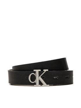Calvin Klein Jeans Ženski pas Calvin Klein Jeans Mono Pl Rev Lthr Belt K60K612290 Črna