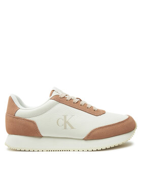 Calvin Klein Jeans Sneakers Calvin Klein Jeans Runner Laceup Low Mix Mg YW0YW01798 Bianco