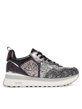 Liu Jo Снікерcи Liu Jo Maxi Wonder Glitter 01 BF5009 TX007 Срібний