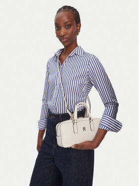 Tommy Hilfiger Handtasche Tommy Hilfiger Th Daily Crossover Mono AW0AW18415 Weiß
