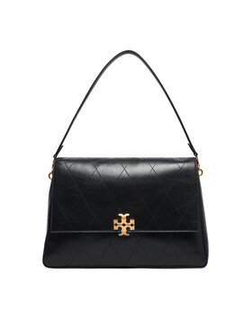 Tory Burch Torbica Tory Burch Charlie Quilted Large Shoulder Bag 185805 Crna