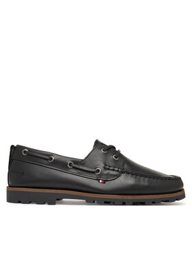 Tommy Hilfiger Mokasíny Tommy Hilfiger Light Lth FM0FM05746 Černá