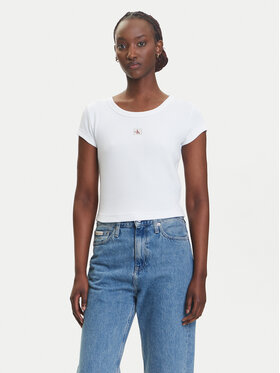 Calvin Klein Jeans Calvin Klein Jeans T-Shirt LV047C200G Λευκό Slim Fit