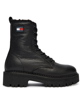Tommy Jeans Schnürstiefeletten Tommy Jeans Tjw Urban Laceup Boot Wl EN0EN02906 Schwarz