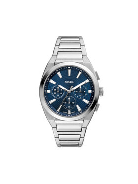 Fossil Hodinky Fossil Everett Chronograph FS6104 Strieborná