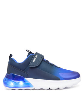 Geox Sneakersy Geox J Activart Illuminus Boy J56LYA 02A9J C4226 Modrá