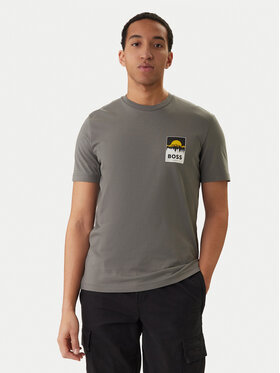 BOSS BOSS Camiseta Plain 50556023 Gris Regular Fit