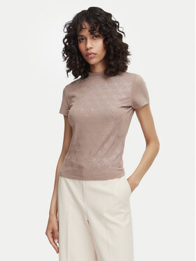 Guess Guess Camiseta W4BI26 J1314 Beige oscuro Regular Fit