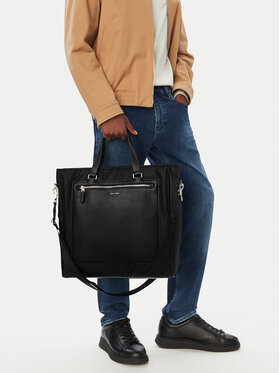 Calvin Klein Táska Calvin Klein Ssnl Raised Logo Tote LV04D3502G Fekete