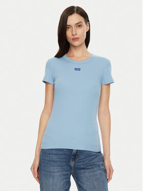 HUGO HUGO Футболка Easy 50523924 Світло-синій Slim Fit