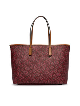 Tommy Hilfiger Táska Tommy Hilfiger Th Monoplay Tote Le AW0AW17416 Sötétvörös