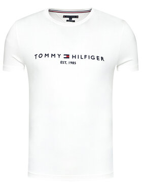 Tommy Hilfiger Tommy Hilfiger T-shirt Core Logo Tee MW0MW11465 Bijela Slim Fit