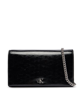 Calvin Klein Soma Calvin Klein Ck Metallic Wallet On Chain LV04F3320G Melns