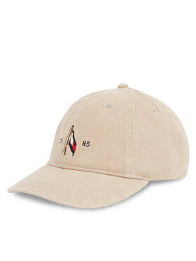 Tommy Hilfiger Καπέλο Jockey Tommy Hilfiger Seasonal Flag Wash 6 Panel Cap AM0AM13348 Μπεζ