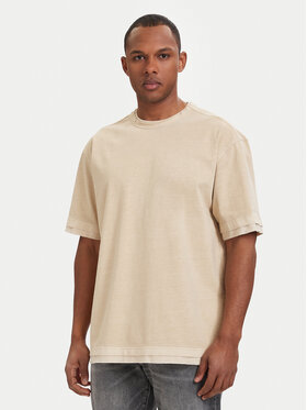 G-Star Raw G-Star Raw Camiseta Washed Distressed D28896-E401 Beis Relaxed Fit