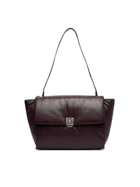 Calvin Klein Geantă Calvin Klein Emblem Hw Padded Satchel LV04F3615G Vișiniu