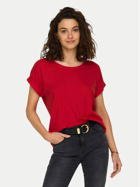 ONLY ONLY Camiseta Moster 15106662 Rojo Regular Fit