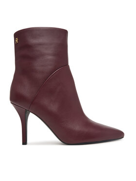 Tommy Hilfiger Боти Tommy Hilfiger High Heel Clean Ankle Boot FW0FW09624 Бордо