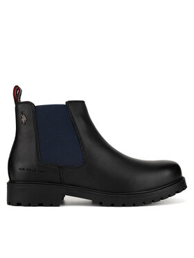 U.S. Polo Assn. Kotníková obuv s elastickým prvkem U.S. Polo Assn. YUMI001M/DLE1 Černá