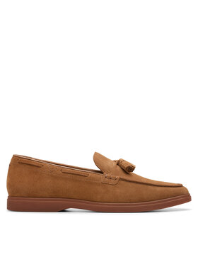 Clarks Mokasíny Clarks Torford Tassel 26180333 Hnědá