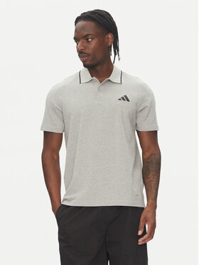 adidas adidas Поло Essentials Small Logo JE9022 Сірий Regular Fit
