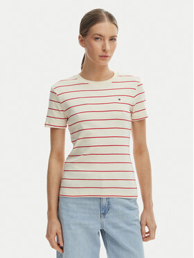 Tommy Hilfiger Tommy Hilfiger Camiseta New Cody WW0WW40587 Blanco Slim Fit