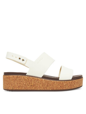 Crocs Босоніжки Crocs Brooklyn Cork Low Wedge 211144 Écru