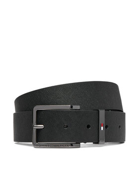 Tommy Hilfiger Nadrágszíj Tommy Hilfiger Oliver Saffiano 3.5 AM0AM14573 Fekete