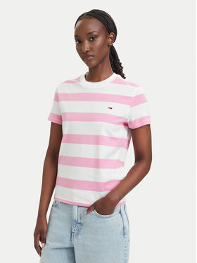 Tommy Jeans Tommy Jeans Camiseta Flag DW0DW23801 Rosa claro Regular Fit